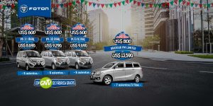 Foton - vehículos con GNV de fábrica gratis