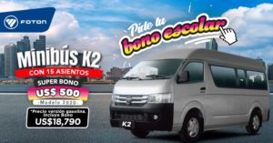 Minibus K2 Foton a gasolina